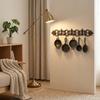 Vintage Iron Kitchen Five-piece Wall Decoration For Balcony, Patio, And Home.