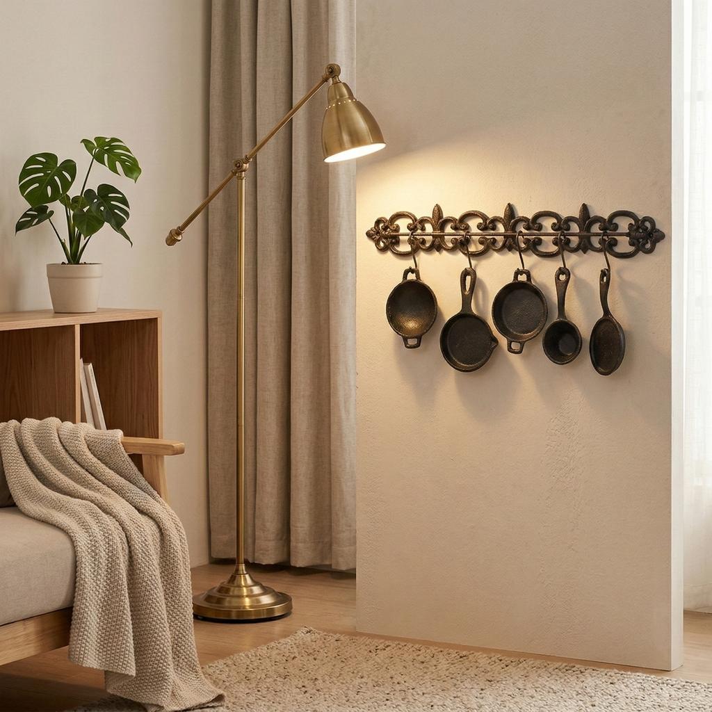 Vintage Iron Kitchen Five-piece Wall Decoration For Balcony, Patio, And Home.