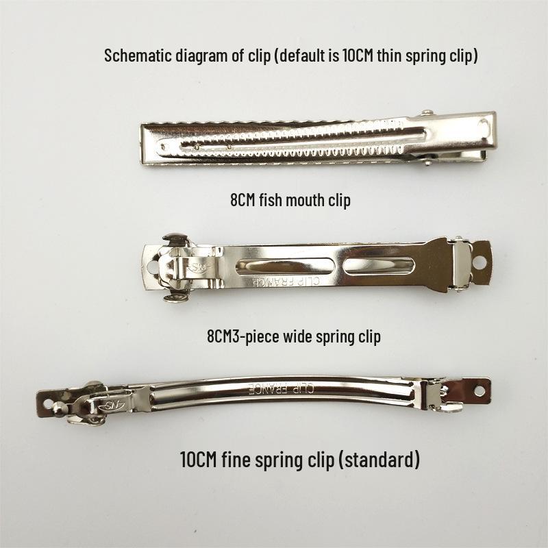 Red Velvet Christmas & New Year Hair Clip - Japanese Korean Style Hair Accessory, Ponytail Clip, Hairpin Gift for Women