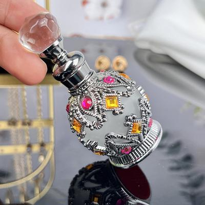 1 Stück 15 ml Aufbewahrungsflasche im Dubai-Stil Glasflasche Nachfüllbare Parfüm-Ätherische Öl-Flasche Spezielle Teilflasche Leere Flasche