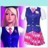 Barbie Charm Princess School Uniform Cosplay Costume For Women