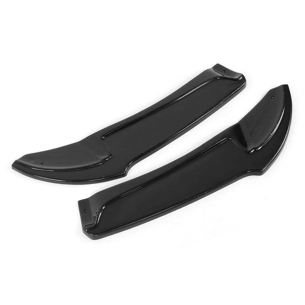 Gloss Black for Maxton Style Rear Bumper Side Splitters Replacement for MK6 R R20 2009‑2013