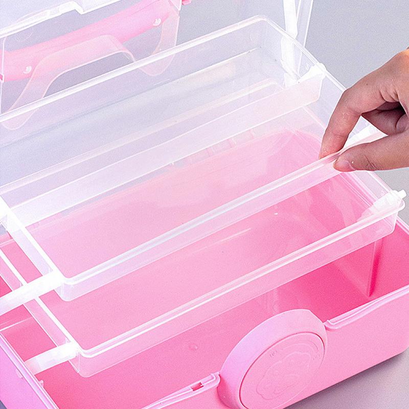 Multi-Layer Hairpin Storage Box Cute Girls Jewelry Box Children'S Hair Accessories Storage Box Portable Toy Storage Box