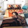 Parure de lit avec housse de couette et taie d'oreiller, motif chanteur Conan en 3D, pour adulte et garçon