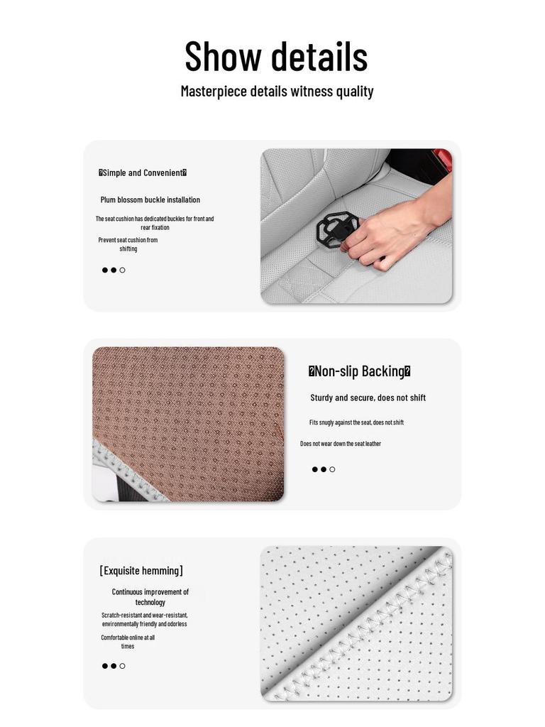 Universal Car Seat Cushion with Leg Support - All-Season, Driver & Passenger Use