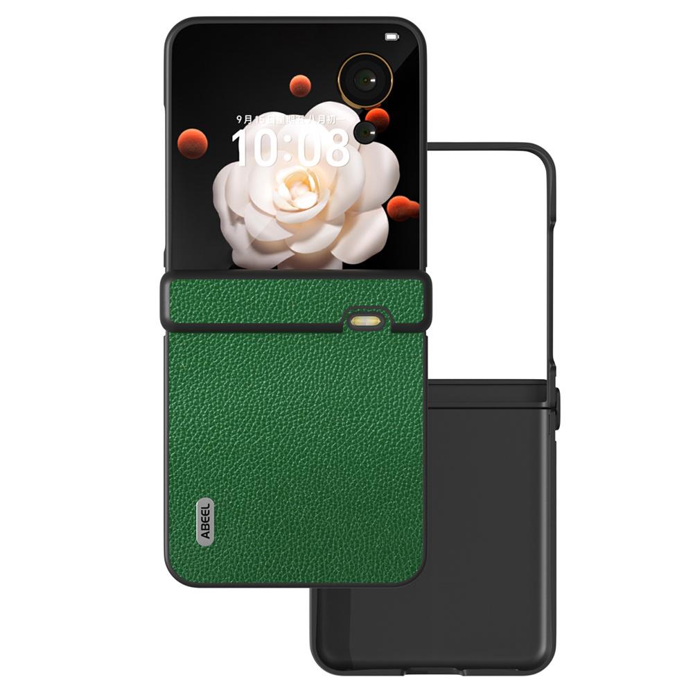 

Для Honor Magic V Flip 5G Чехол Защита шарнира Текстура личи Нескользящая накладка для телефона Green