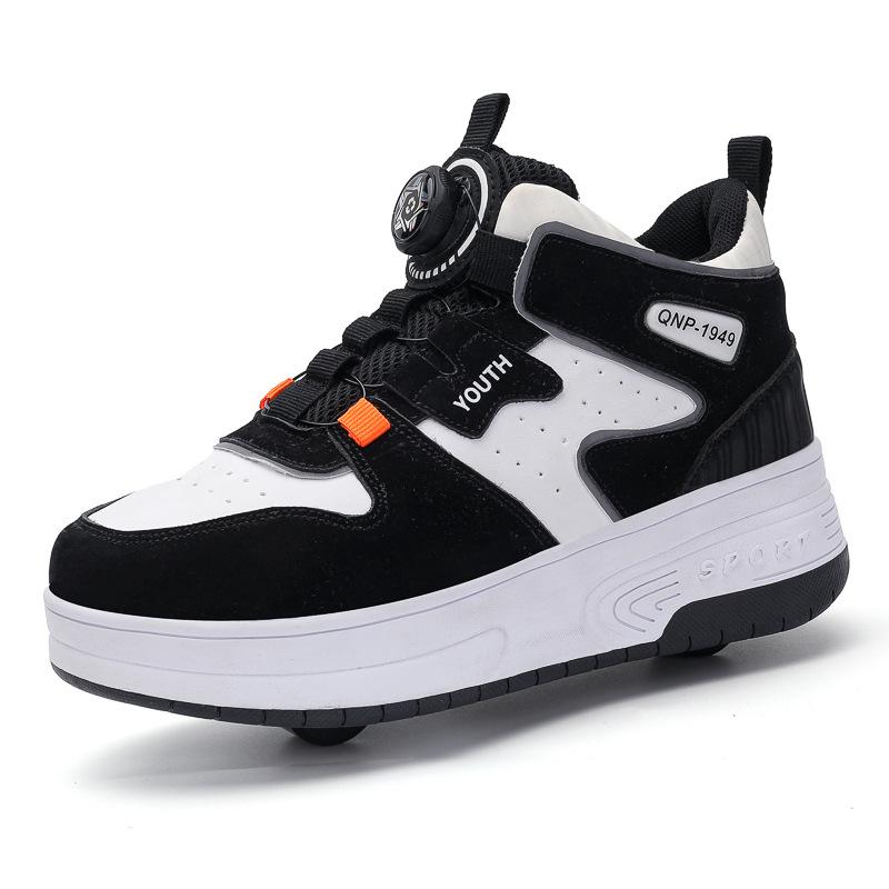 Children's Double-Wheel Deformation Roller Skates for Girls and Boys