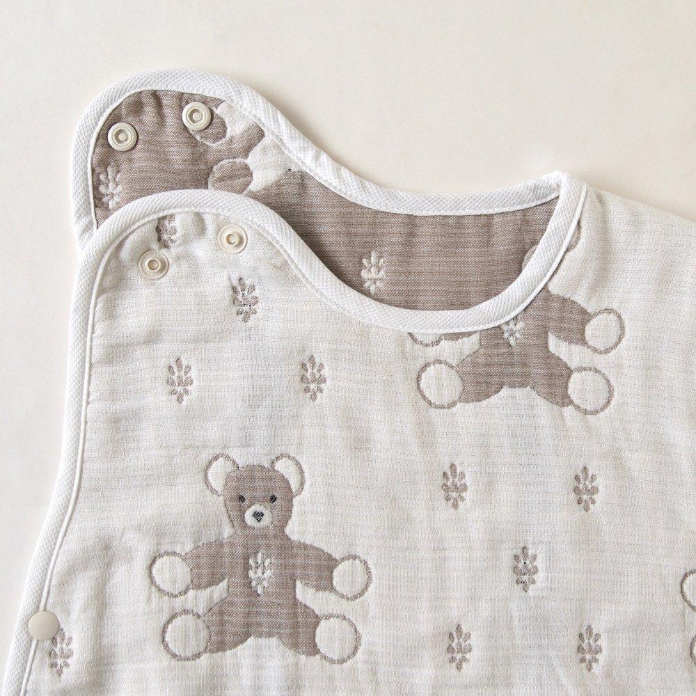 10mois SOULEIADO Fluffy Gauze Baby Mon 58cm For Newborns to 3 Years Product Number 4343 - (6-Layer Gauze) Sleeper, 100% Cotton, Nunus, Brown, Length,