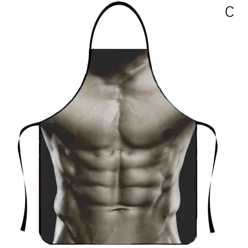 Muscle Man Sexy Woman Funny Kitchen Aprons For Woman Home Decoration Gifts