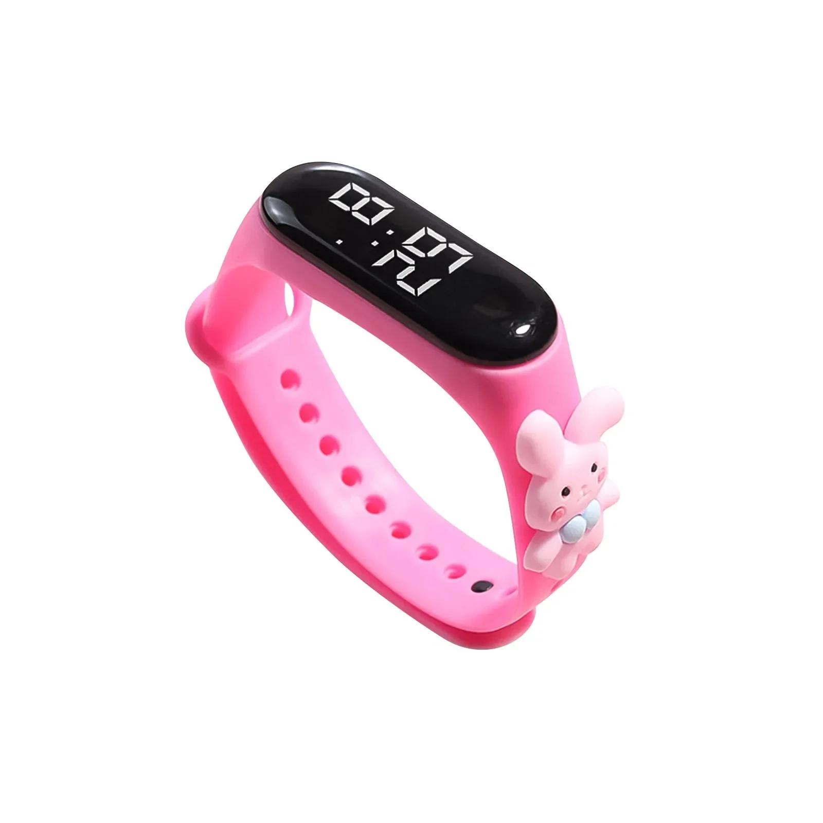 

1/4pcs-Kids Cartoon Digital Watch Fashion Electronic Wristwatch with Clear Display Perfect Festival Birthday Gift