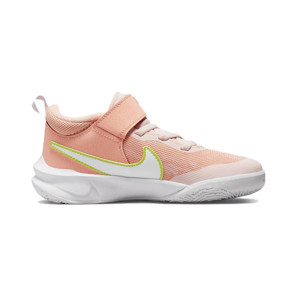 Nike Team Hustle D 10 Low top Children's Basketball Shoes White Orange Kids' DM4324-600