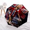 1pc H-Haaland Umbrella, Sun Protection, And UV Shielding. It Has Eight Sturdy Ribs for Outdoor Use And Perfect As a Holiday Gift
