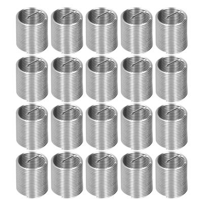 20 Pezzi Riparazione Filettatura M14 x 1.25 Inserto a Cerchio Spirale Dado Riduttore Filettato Set Presa Espandibile 2D