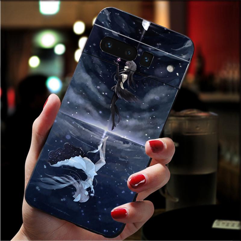 For Google Pixel 10 9 Pro XL Silicone Phone Soft Case For Google Pixel 9A 8A 7A 6A 5 Cover Shell Puella Magi Madoka Magica
