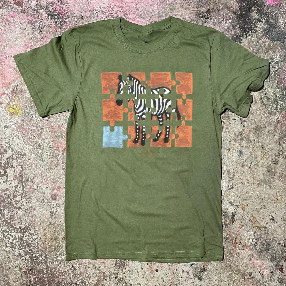 

Коллекция Paul Smith Футболка с зеброй Подарок для фаната РАЗМЕР S-5XL ЗЕЛЕНЫЙ K1241 Унисекс Футболка S