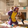 Kostium Onesie purple dragon - S