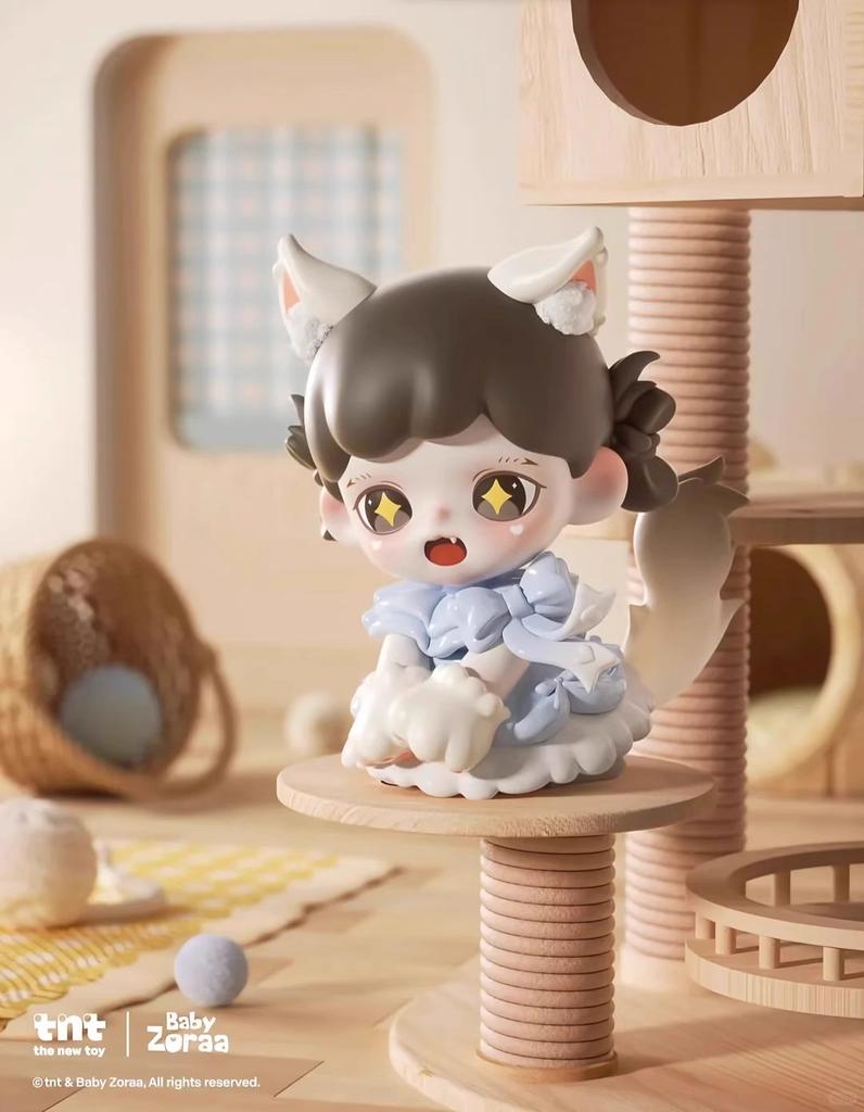 Baby Zoraa Meow Cat Face Series  Cute Toy Collection Desktop Ornament Girl Birthday Gift Surprise Toy