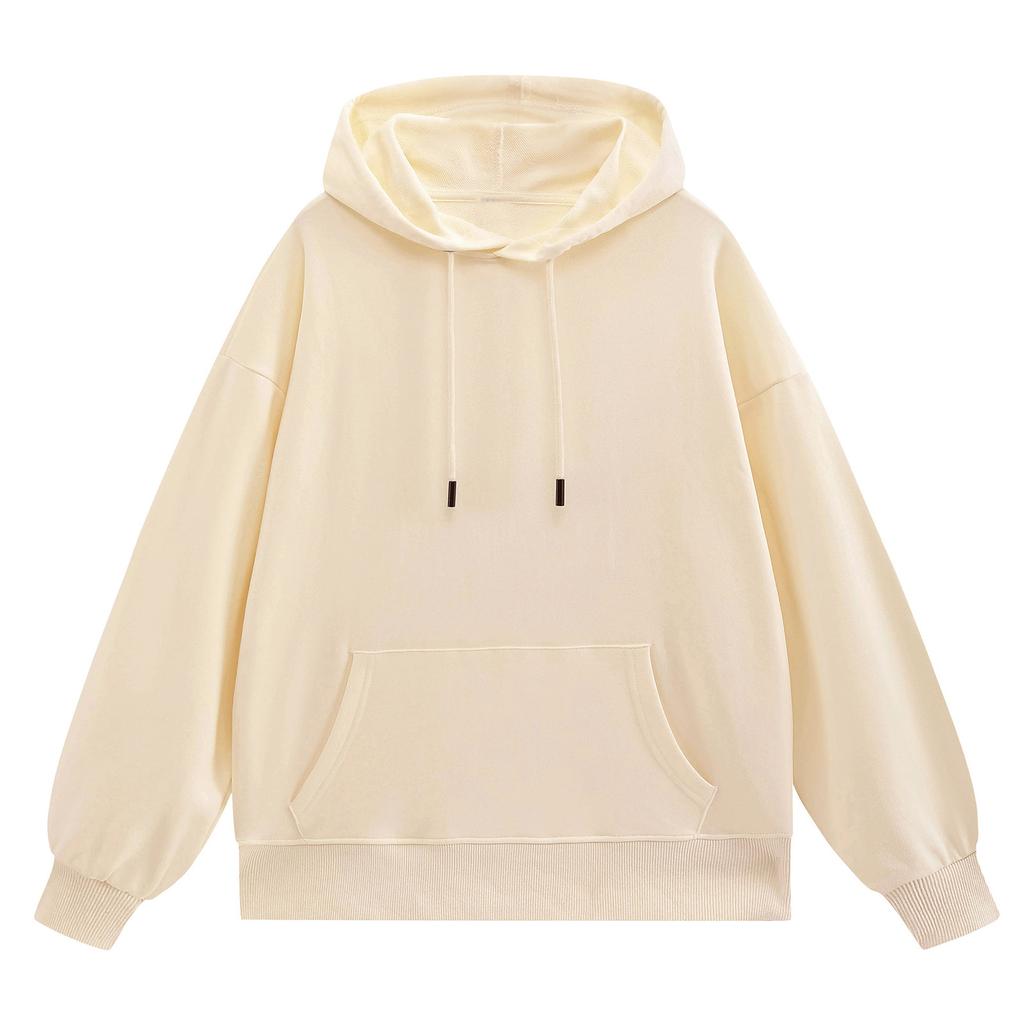 Damenmode Langarm Einfarbig Pullover Lässiger Lockerer Hoodie