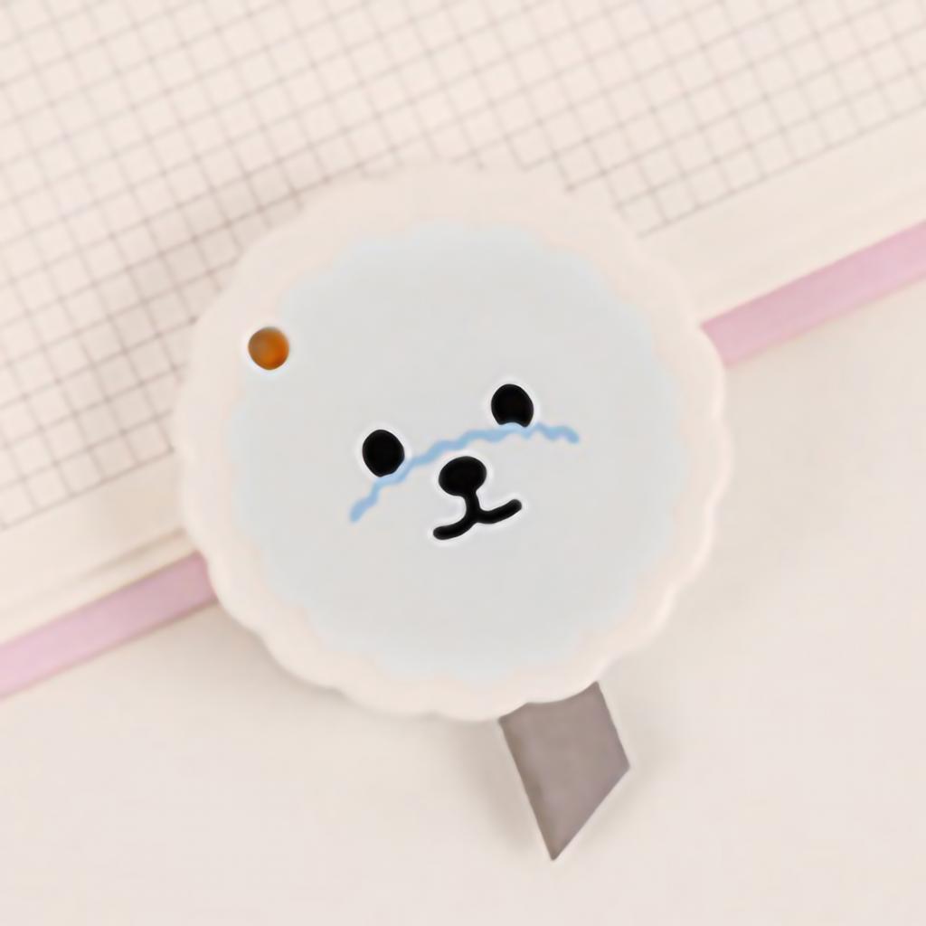 Cute Box Cutter Small Portable Multifunctional Cute Color Flower Box Cutter with Hanging Hole