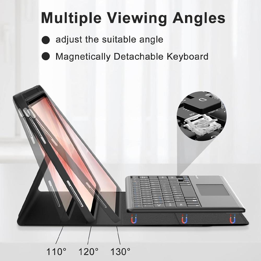 Case for Pad 6 11 Inch, Bluetooth Keyboard Cover for Pad 6 Pro 11 Inch