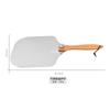 Versatile Pizza Tool Kit with 12 Inch Aluminum Spatula, Detachable Wooden Handle and Half-Moon Slicer  for Pizza Cake Transfer