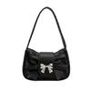 Borsa a Spalla con Fiocco Francese per Donna in Ecopelle Borsa a Tracolla con Design Elegante