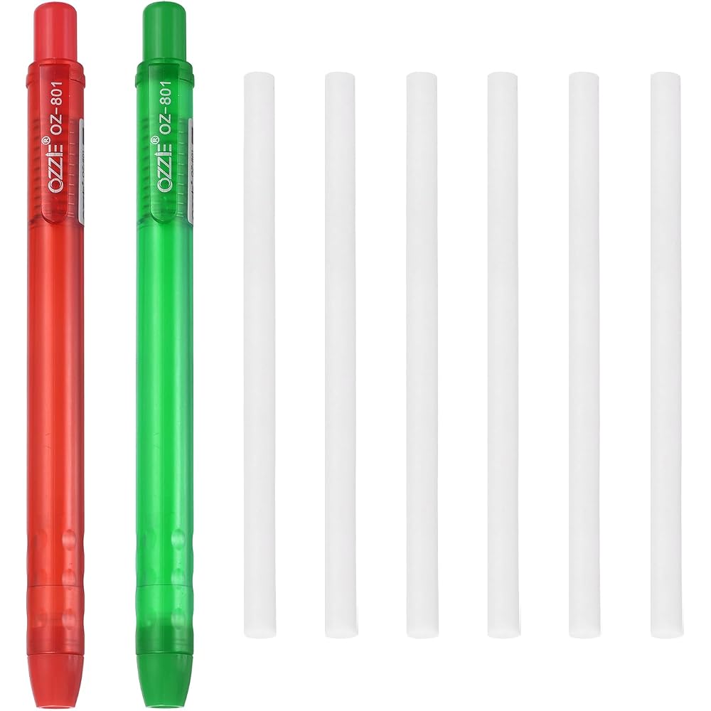 PATIKIL 2+6 Pcs Retractable Eraser Pen Soft Cute Pencil Eraser with 6 Replacement Rubber Refills ...