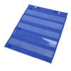 Magnetic Pocket Chart 5 Rows Transparent Schedule Pocket Chart for Home School Classroom Activities Blue