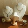 High Quality Model Bust Show Exhibitor Leather Jewelry Display Necklace Pendants Mannequin Jewelry Stand Organizer