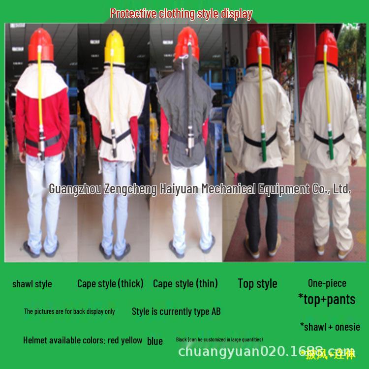 Adjustable Temperature Sandblasting Helmet and Mask
