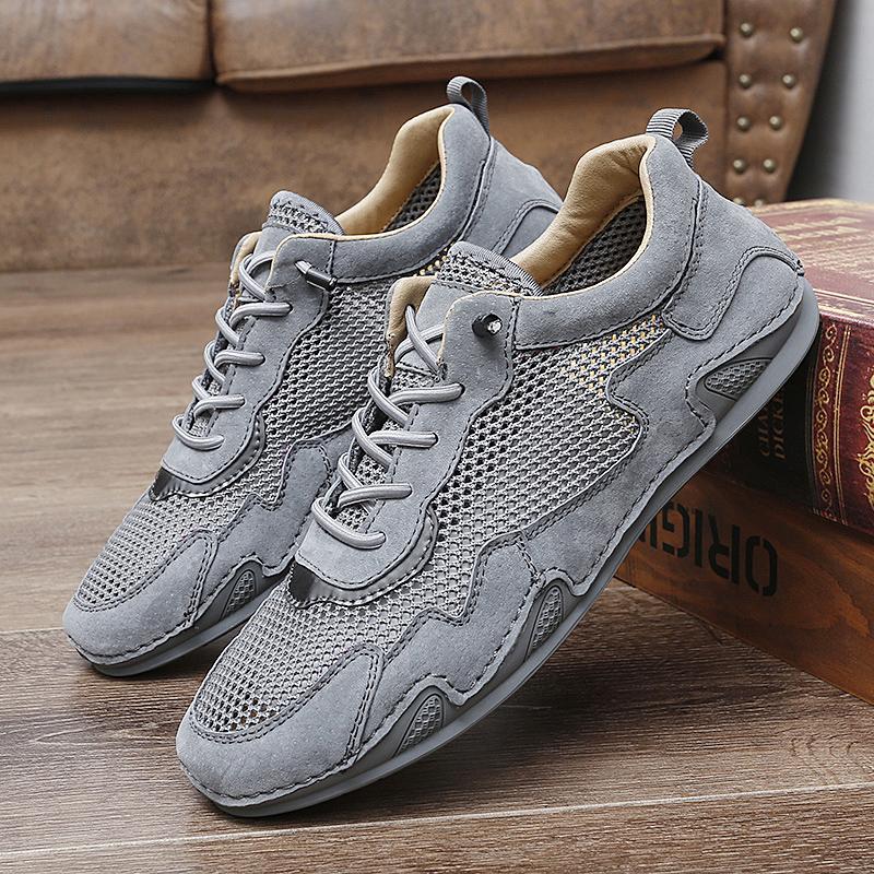 Brand Shoes, Men's Casual Shoes, Golf Shoes, Round Toe Breathable Mesh, Handmade Shoes, Discounted Men's White Sports Shoes
