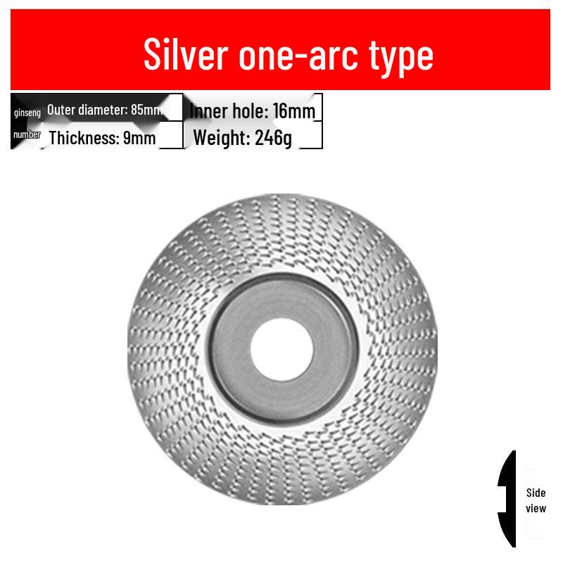 Woodworking Angle Grinder Burr Disc & Polishing Wheel Set