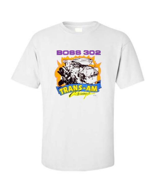 

Fearsome Ford Boss 302 Trans Am Small Block Engine T-shirt Single / Double Print 4XL