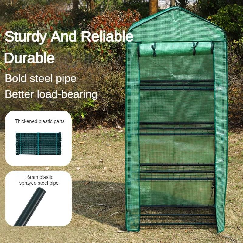 Outdoor Garden Greenhouse Cover PVC Plant Cover Garden Plant Greenhouse Warm Sunshine Room 69 * 49 * 160cm