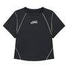 SPORTS ILLUSTRATED Reflective Crop Round T-Shirt (Black)