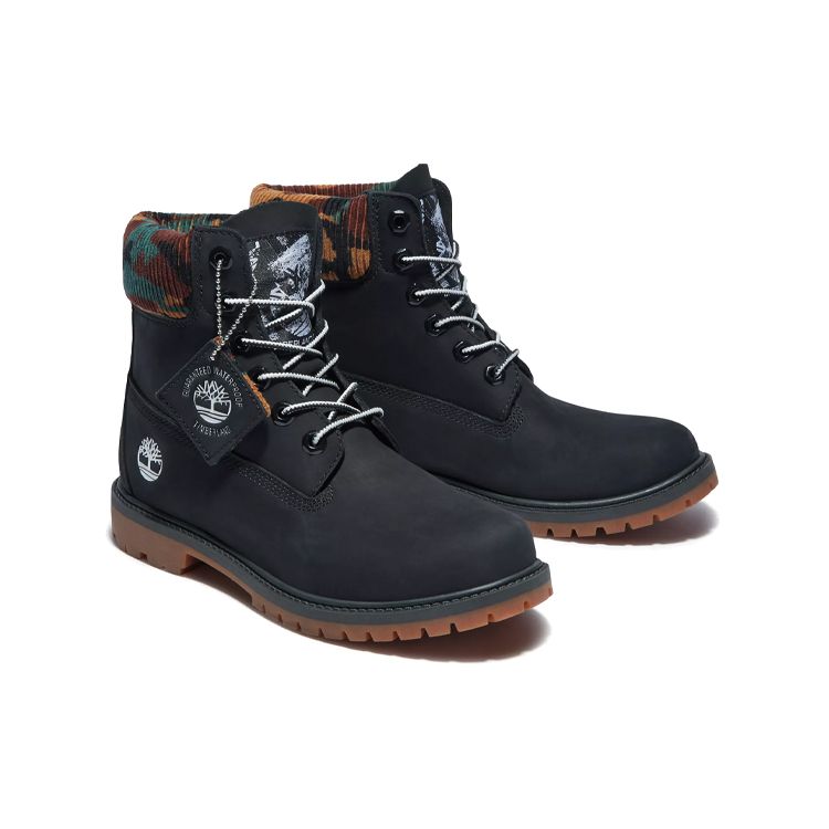 Timberland Short Outdoor Comfortable Waterproof Martin Boots Women boots Black A2M7T001