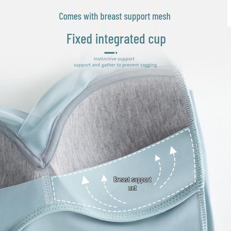 Stylish Sasha Ice Silk Sports Bra: Women's Supportive, Breathable, Anti-Sag.