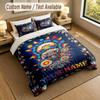 American Patriotic Theme Personalized 3Pcs Bedding Set Custom Text & Name 1 Sheet 2 Pillowcases Household Bedding 1pc