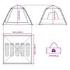 Dome Camping Tent for 5 Persons Green Quick Release