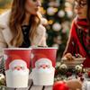 50pcs, Christmas Disposable Paper Cups, 9oz/250ml Eco Cups, Disposable Drinking Cups, Coffee Cups, Drinking Cups, Table Cups
