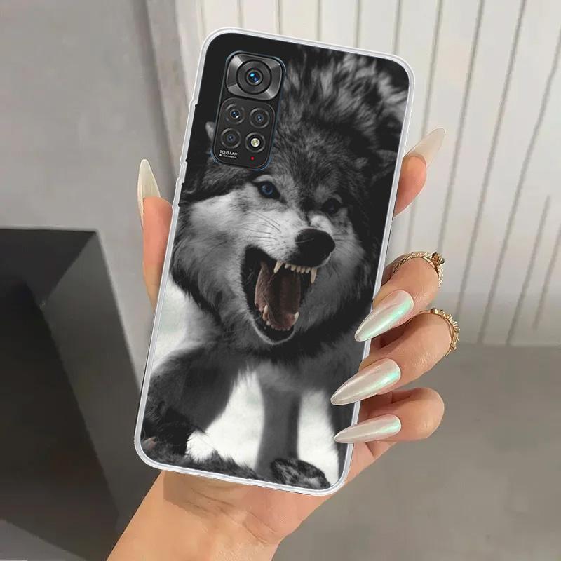 Angry Animal Wolf Fierce Phone Case for Xiaomi Redmi Note 15 14 14S 13 12S 12 Pro 11S 11 Plus 11T 11E 10S Soft Funda Print Shell