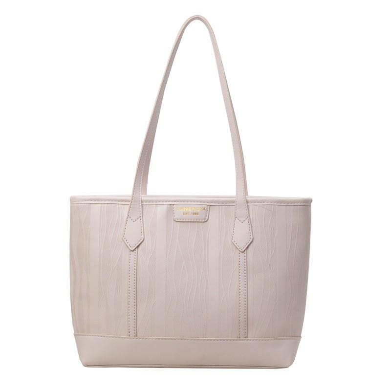 

Large-capacity Bag Women s 2025 New Niche Fashionable One-shoulder Class Commuting PU Tote рожевий