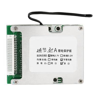 14S 30A Lithium-Batterie-Schutzplatine 3,7 V Li-Ionen-Zelle BMS PCB Board