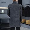 Herren mittellanger doppelseitiger Wollmantel - einreihig, Business Casual Mode