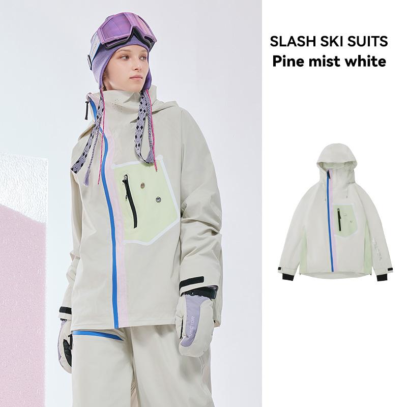 

VECTOR Men Women Ski Jacket Winter Warm Windproof Waterproof Outdoor Sports Snowboard Ski Coat Trousers Snow Clothes Women XS（old）