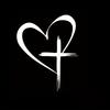 1pc Heart & Cross Car Sticker for Laptop, Truck, Vinyl Decal, Window Decoration, Stylish Waterproof White Stickers
