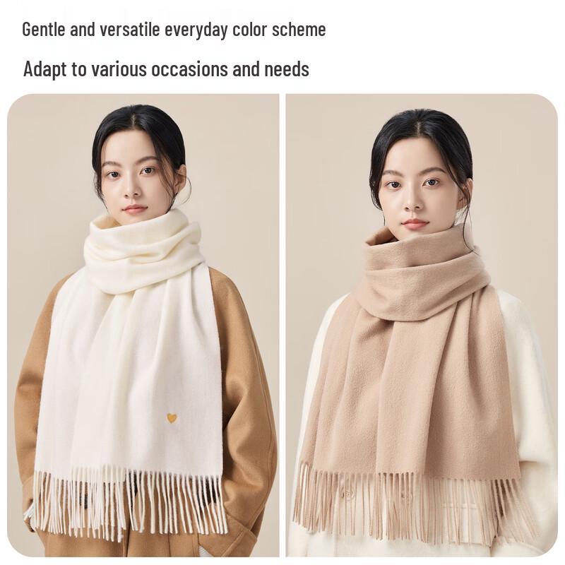 Hengyuanxiang 100% Wolle Bestickter Schal