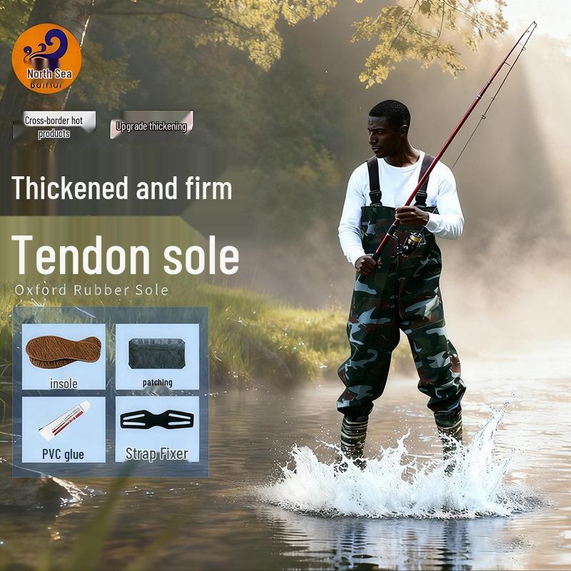 Beihai Extra Thick Waterproof Wading Pants for Fishing Size 44