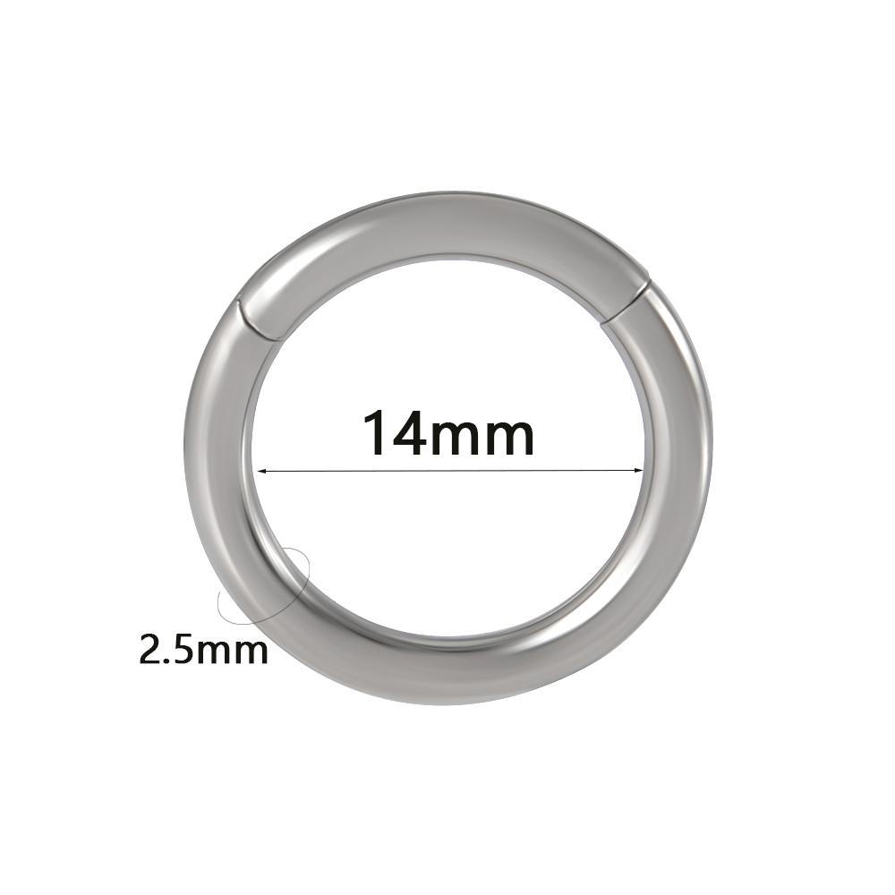 Segment klikacího septa z chirurgické oceli 1ks Kloubový kroužek Nos Obruč na rty Obruč ušní chrupavka Piercing do ušního boltce Tragus Helix