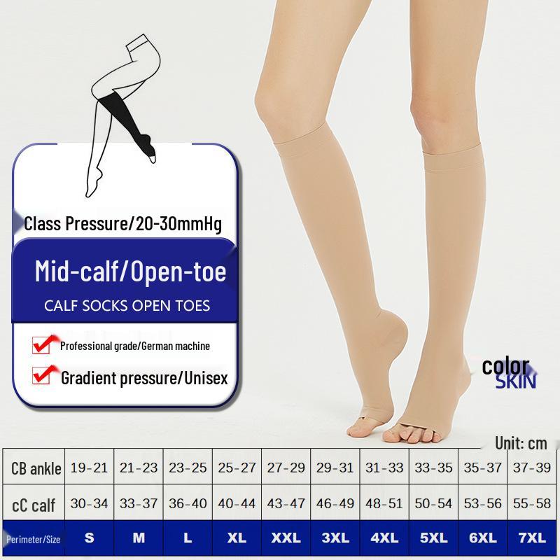 Unisex Skarpety Kompresyjne za Kolano i Rękawy na Łydki do Sportu